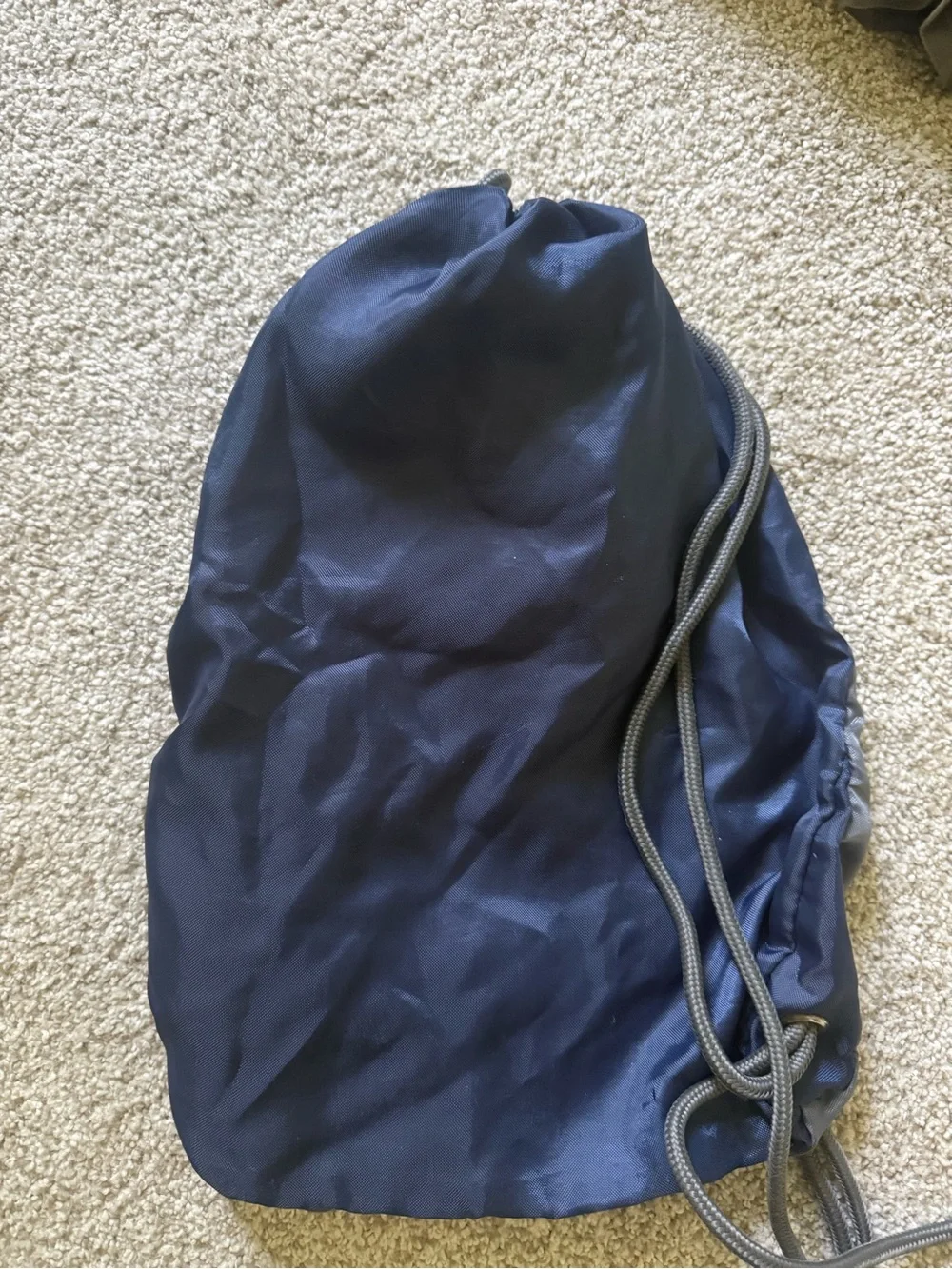 Puma Gray Drawstring Sports Sack with Navy Logo